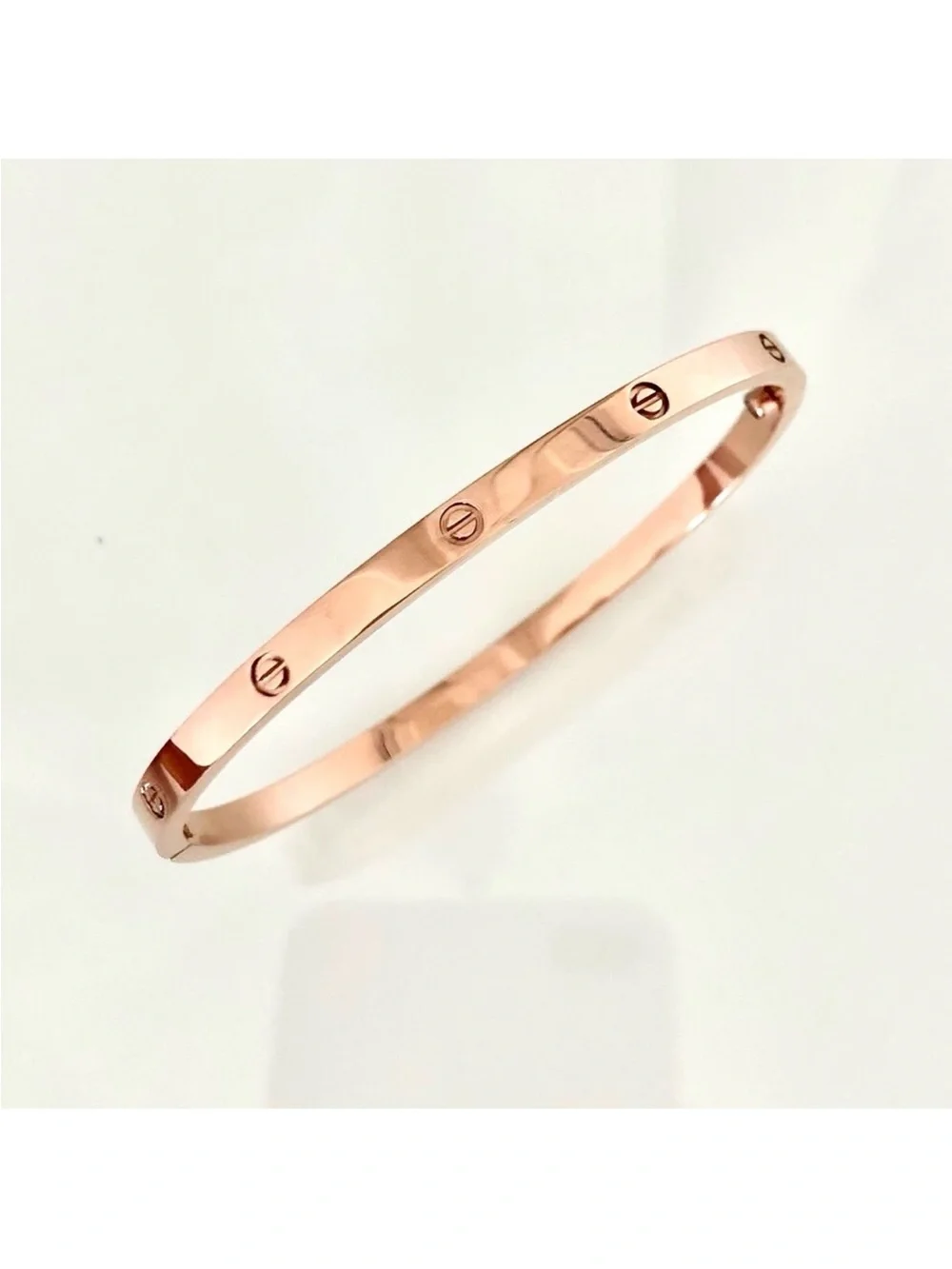 Generic Small Model Screw Bangle Bracelet with Screwdriver in Rose Gold